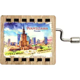 The world of music in your hands: Music Box from Warsaw with watercolor printing