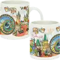 Ceramic mugs 320 ml CF-000 sepia style souvenir from Prague
