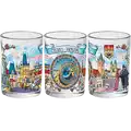 Verre à shot cylindre 50 ml WG-001 souvenirs Prague Prague collage