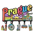 Kovový magnet s přívěsky Prague CHK-MM-041-2, suvenýry velkoobchod Suvenix 