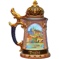 Magnet Praha korbel, polyresin, potištěný motiv, velkoobchod Suvenix CHK-PR-014-2