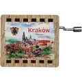 Krakau: Eine Holzspieluhr, die das Herz der alten Stadt widerspiegelt.