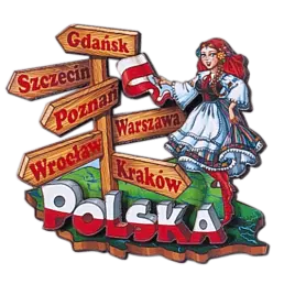 Drewniane magnesy 3D (DS) Polska drogowskazy