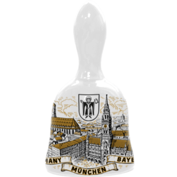 Dzwonki pamiątkowe ceramiczne 130 mm B-0000 Monachium Plac Mariacki