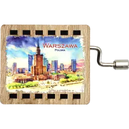 The world of music in your hands: Music Box from Warsaw with watercolor printing