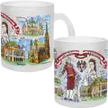 Frosted mugs 320 ml CP-000 panoramic color decal souvenir from Vienna