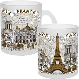 Tasses givrées 320 ml CP-000 souvenir parisien