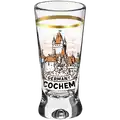 Verre à liqueur souvenir à rayures dorées en forme de X 25 ml WG-009 Château de Cochem