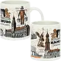 Keramikbecher 320 ml CF-000 Andenken aus Hamburg