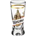 Kieliszki szklane kstałt X 30ml złoty pasek WG-009 Warszawa Zygmunt III Waza