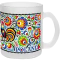 Kubki szronione cylindryczne zdobione kalką 320 ml CP-000 wzór łowicki