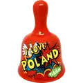 Magnesy ceramiczne na lodówkę Dzwoneczek z kalką wysokotemperaturową (BN) I love Poland