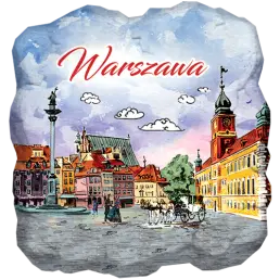 Magnes Kamień mały ceramika z nadrukiem (PP) Warszawa Plac Zamkowy
