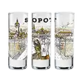 Kieliszki szklane Lufa 50ml WG-003 pamiątka z Sopotu