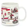 Pamiątkowe kubki ceramiczne porcelanowe kalkomania 320 ml CF-000 Polska zabytki