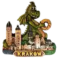 Magnesy na lodówkę Kraków ręcznie malowane z żywicy poliestrowej (P) zamówić hurtem
