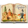 Magnes na lodówkę polyresin z nadrukiem (PP) Kraków katedra smok