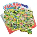 Układanka drewniana Mapa Polski 