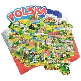 Układanka drewniana Mapa Polski 