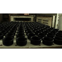 Herstellung von Kerzengläsern aus Keramik