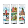 Hög souvenir shotglas Stockholms sightseeing 50 ml WG-003