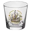 Koniskt snapsglas med VASA skeppsmuseum souvenir från Stockholm 50 ml WG-013