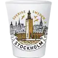 Matt shotglas souvenir Stockholm 50ml WG-023