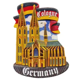 Bedruckter Souvenir Polymagnet (PP) Der Kölner Dom