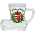 Verre à shot souvenir Boot 25 ml WG-006 armoiries de la Hongrie