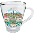 Gobelets en verre 250 ml CG-003 souvenir de Poznan en Pologne
