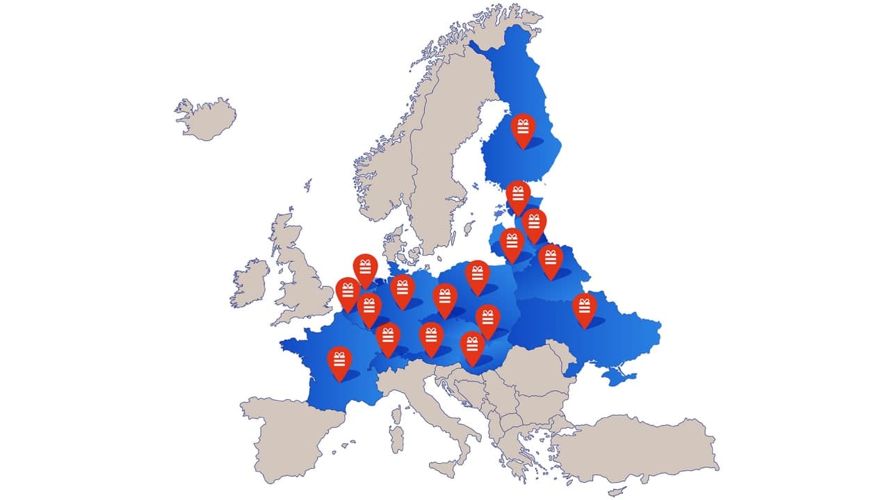 geography of supplies of souvenirs